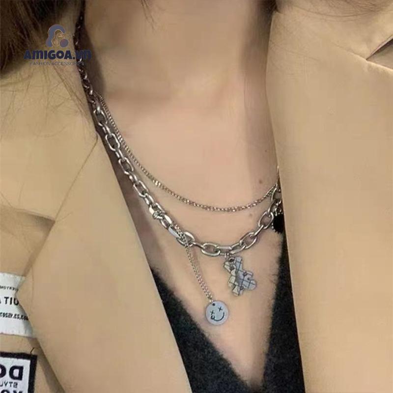 ✨✨Vòng cổ mặt hình chú gấu dễ thương phong cách Hàn Quốc