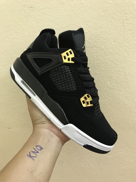 (ẢNH THẬT+VIDEO) giầy sneaker Air Jordan 4 đen vàng | BigBuy360 - bigbuy360.vn