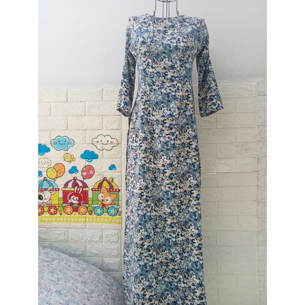 Áo dài lụa 3d size M eo 70-74cm
