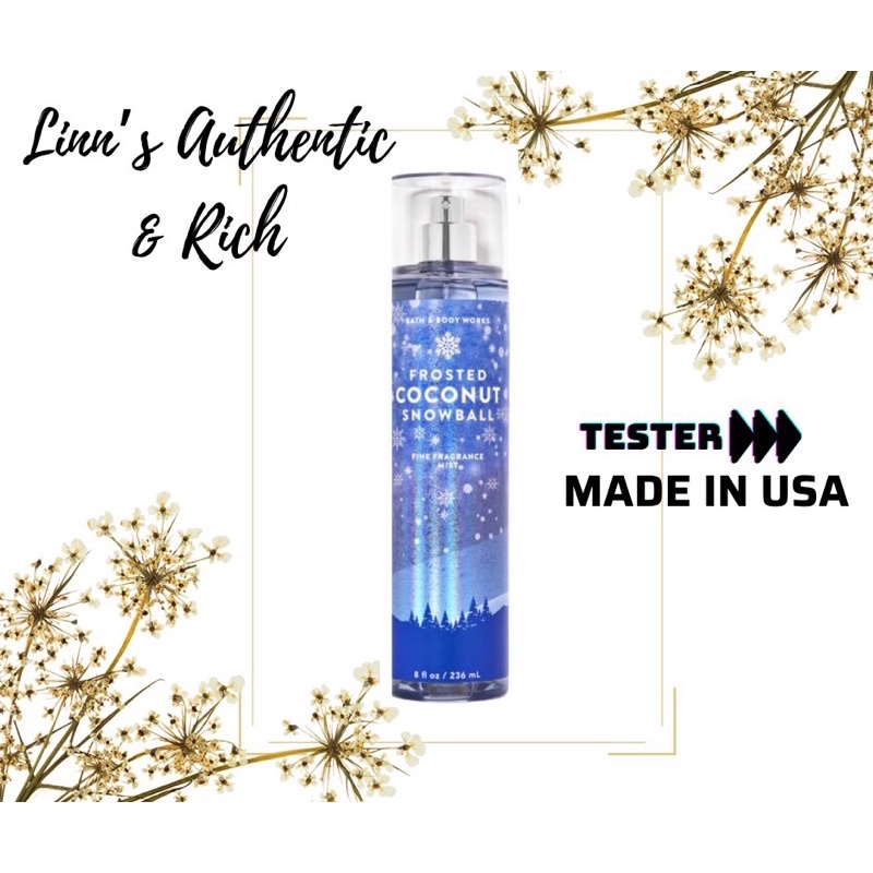FROSTED COCONUT SNOWBALL - Xịt Thơm Toàn Thân Body Mist Bath & Body Works