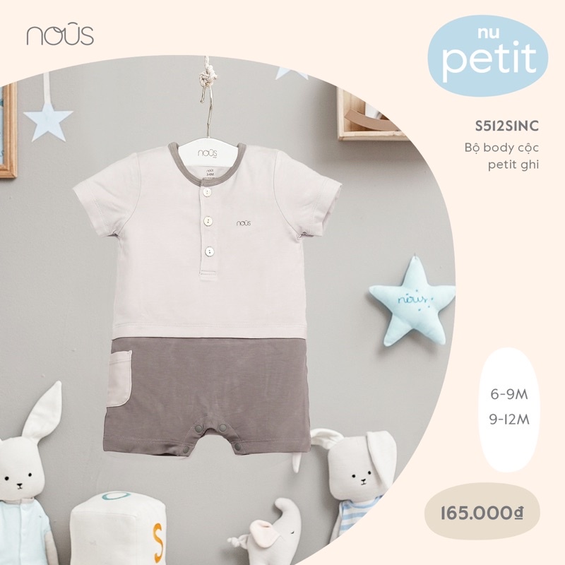 BODY CỘC HÈ NOUS BÉ TRAI 3-12M