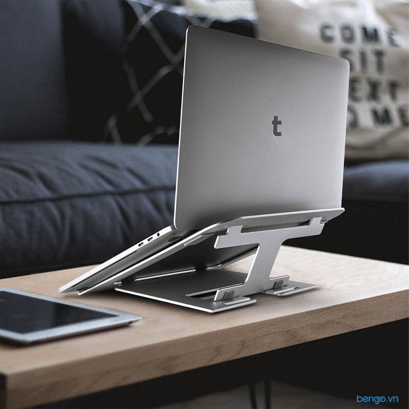 Đế dựng Laptop, MacBoook Air/Pro, Dell XPS, Surface Laptop TOMTOC nhôm cao cấp - B4-002
