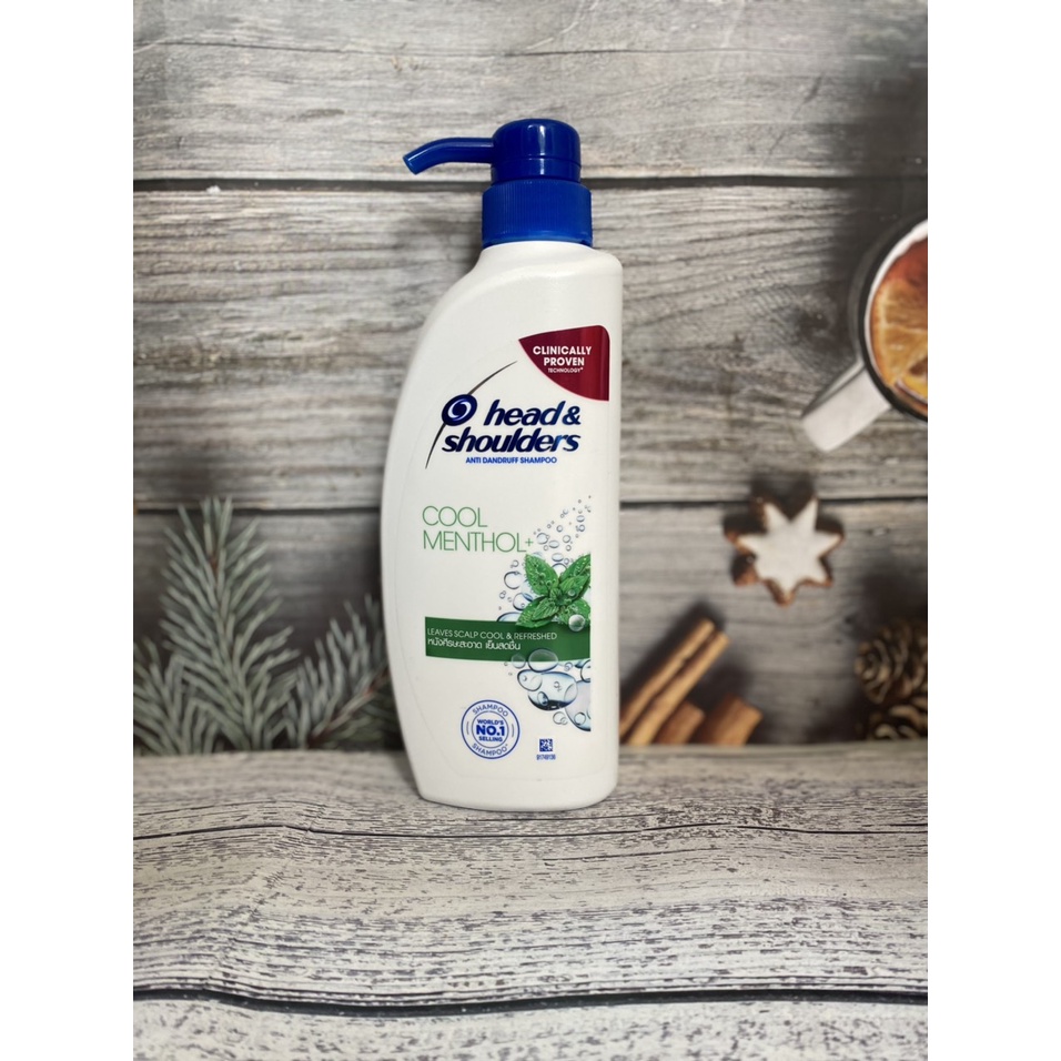 Dầu gội Head Shoulders bạc hà COOL MENTHOL Thái Lan 410ml MÁT LẠNH SẢNG KHOÁI