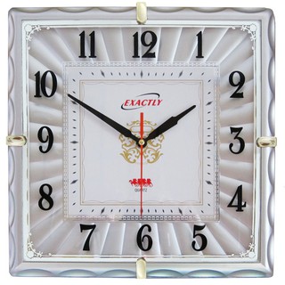 Đồng Hồ treo Tường Kim Nhảy Thời Trang Vuông máy treo tường trang trí (Bạc) - U10Shop 2222