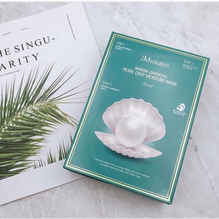 MẶT NẠ TRẮNG DA NGỌC TRAI 3 TRONG 1 Solution Marine Luminous Pearl Deep Moisture Mask