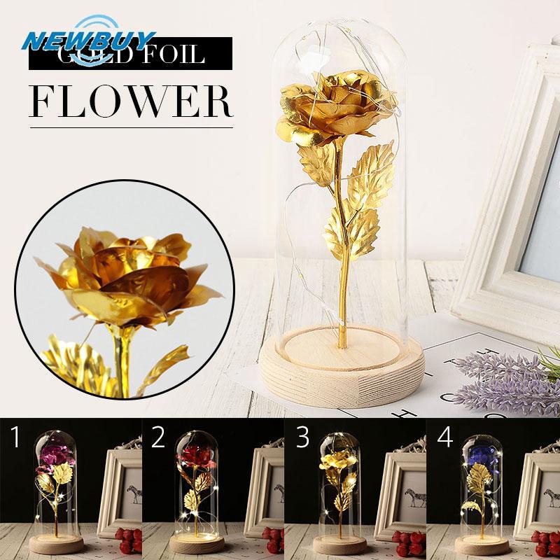 Bông hồng mạ vàng 24K