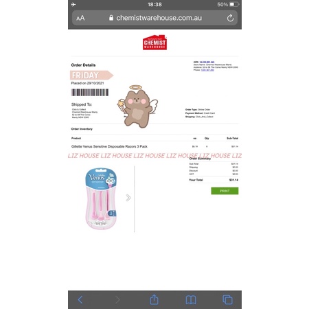 SET DAO CẠO VENUS CHO DA NHẠY CẢM