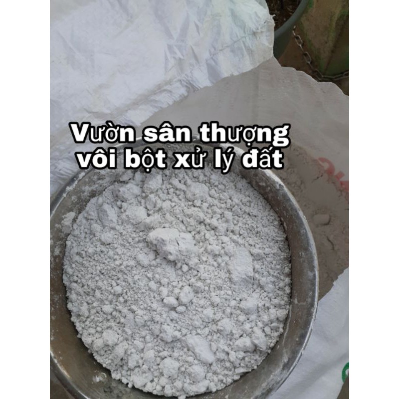 1kg Phân Lân Lâm Thao + 1kg Vôi Nông Nghiệp Bộ Đôi Cải Tạo Đất Trước và Sau Khi Trồng Cây