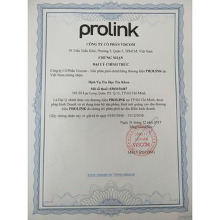Cáp quang âm thanh 2m PROLINK MP111