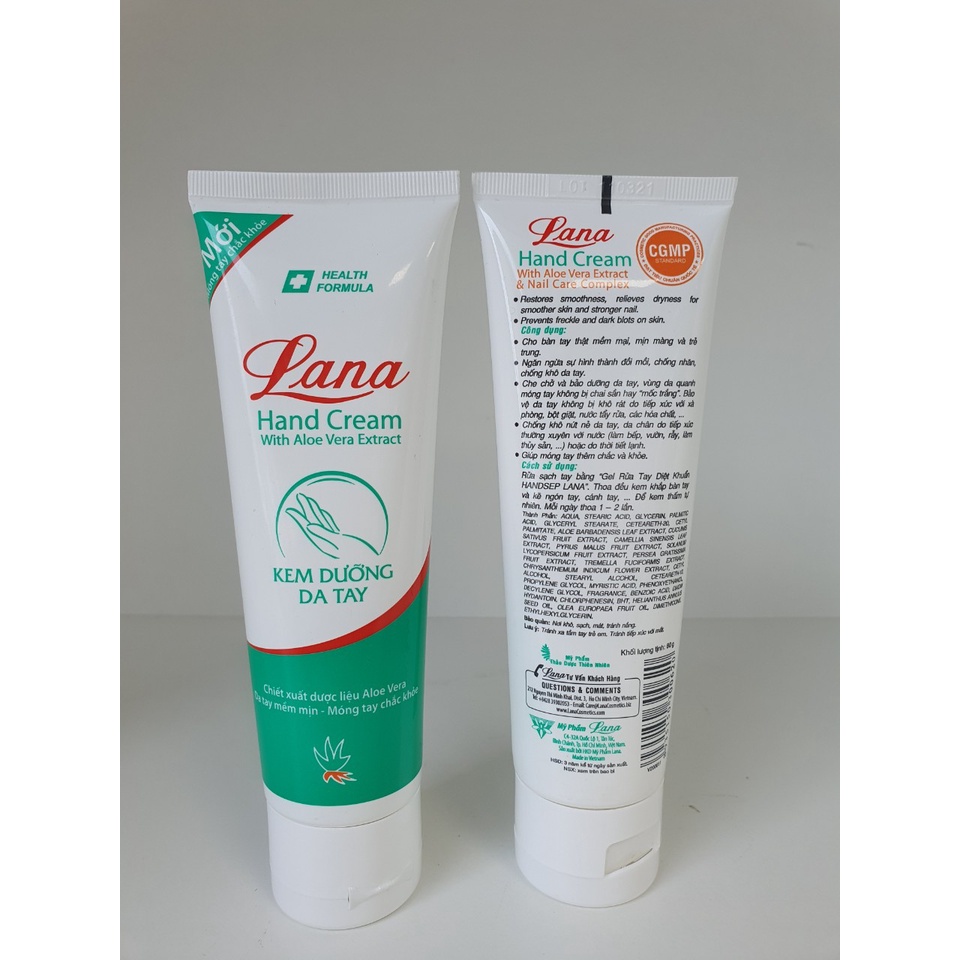 Kem dưỡng da tay LaNa Hand Cream 80g chống nhăn da ,chăm sóc da tay hiệu quả