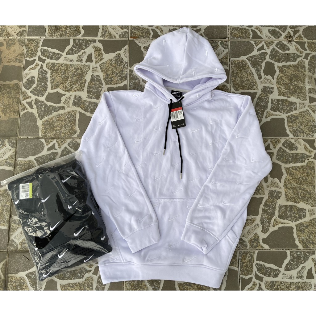 Áo Hoodie Nỉ Bông 100% Cotton Dày Mịn  - Logo Thêu