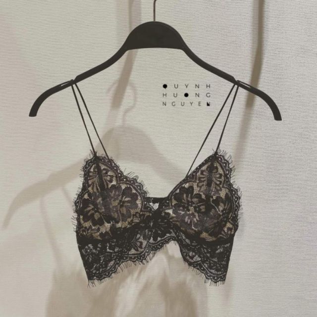 [GIÁ SIÊU RẺ] Bộ đồ lót ren không gọng vải lông mi đen | BigBuy360 - bigbuy360.vn