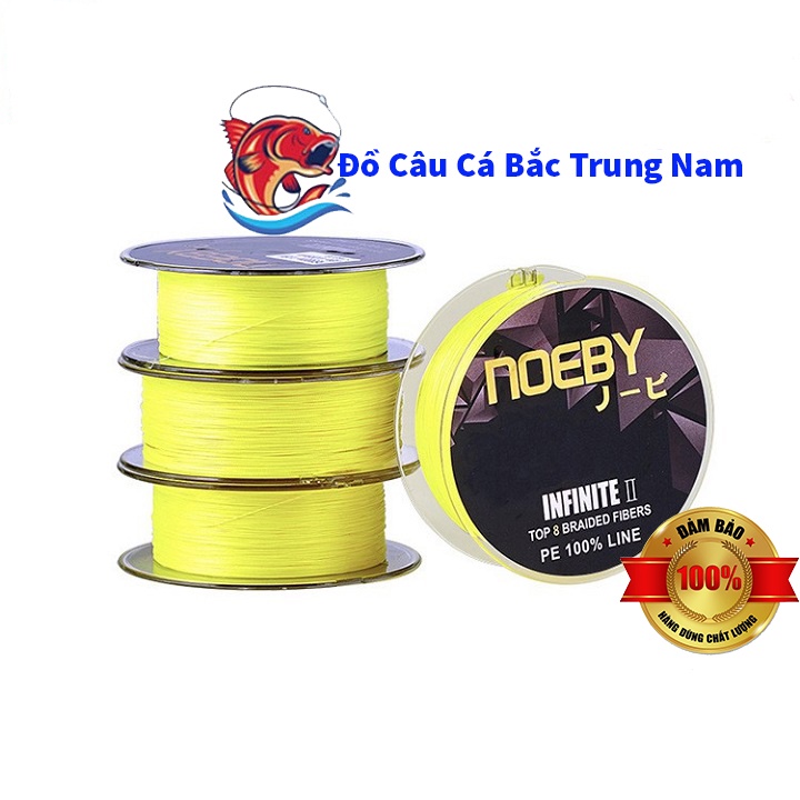 Dù Câu Cá NOEBY Infinite ll 150m Siêu Mịn Dây Câu Cá Màu Vàng Dù Câu Cá Màu Vàng Nhợ Câu Cá