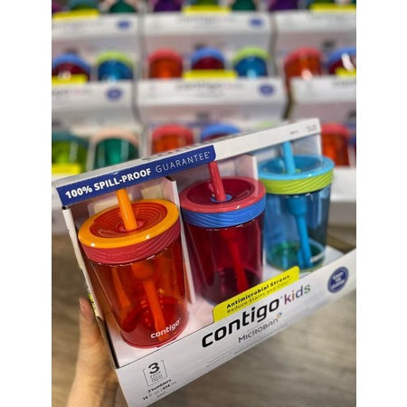 Sét Ly uống nước Contigo Kid - chống đổ cho bé