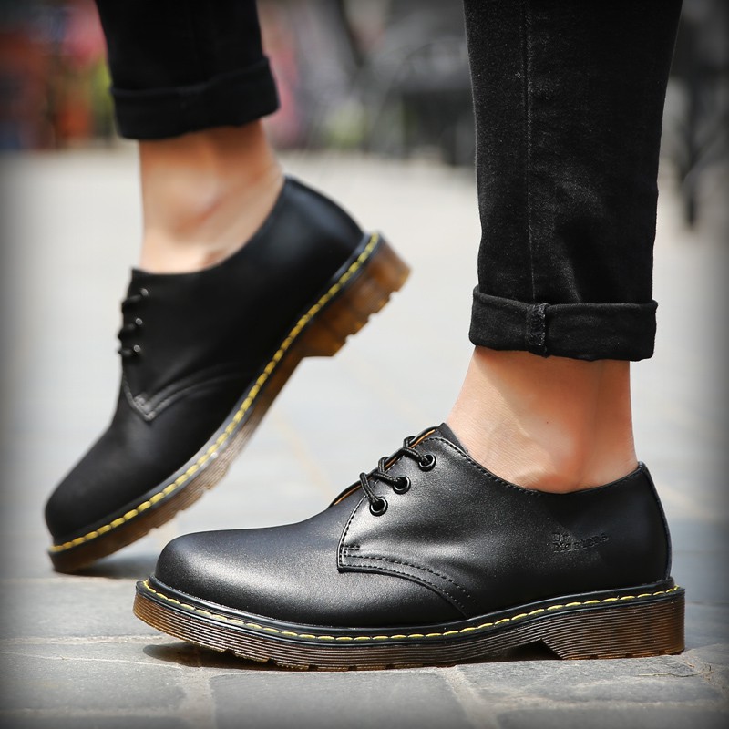 Giày Bốt Da Dr.Martens Martin Cổ Thấp Thời Trang Cho Nam Và Nữ