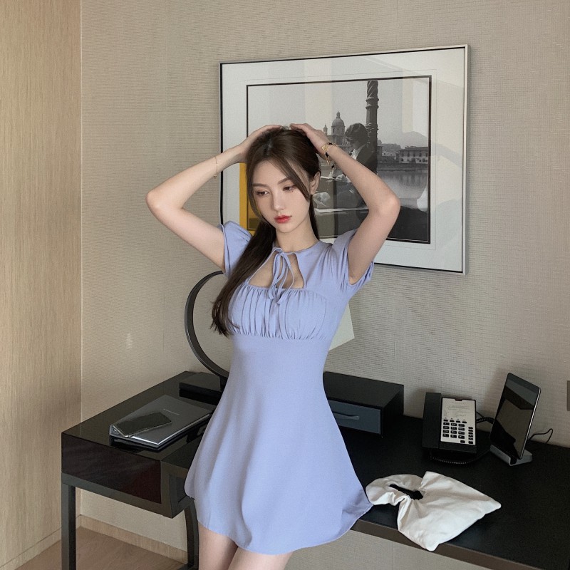 Đầm chữ a tay ngắn mini Emilyshop