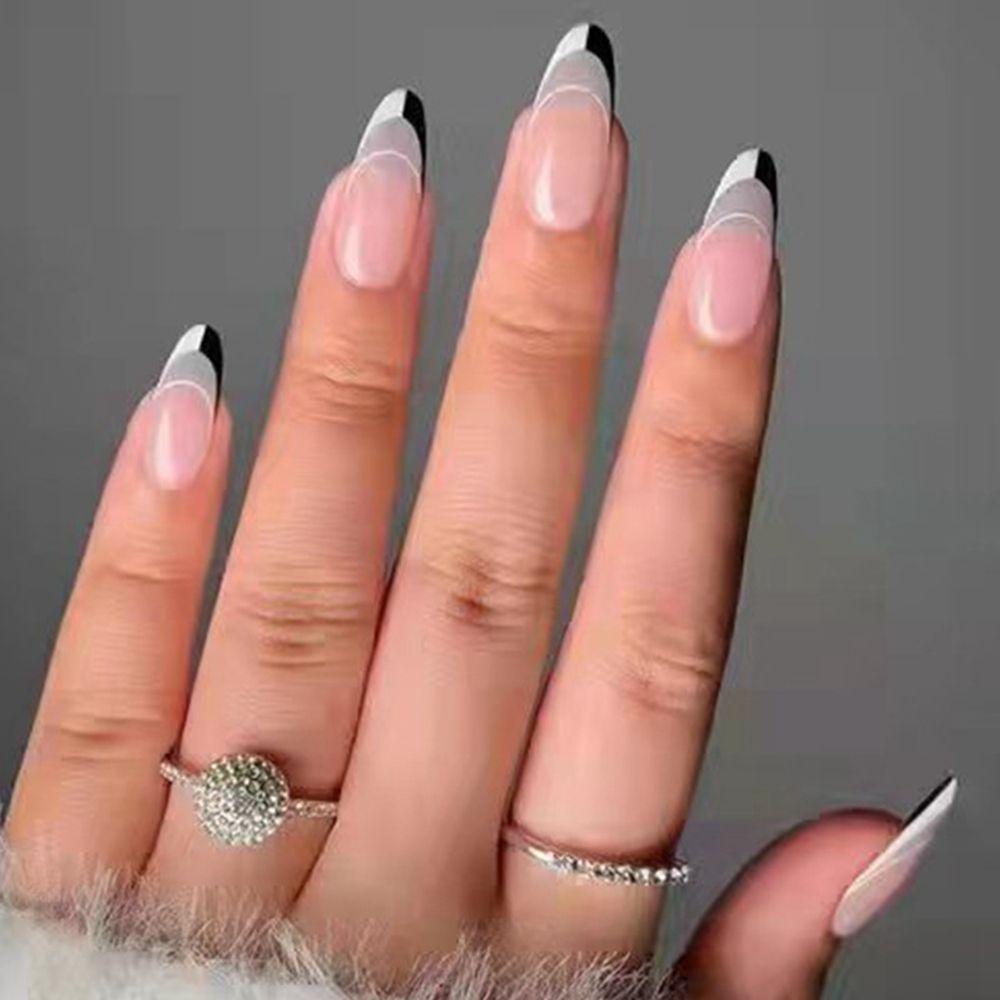 XIANTIN Hộp 24 Móng Tay Giả Che Phủ Toàn Diện Phong Cách Pháp