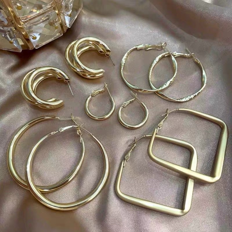 Bông tai nữ Top Xu Hướng Hàn Quốc - Khuyên tai nữ Vintage hottrend 2022 bằng mạ bạc 925 cao cấp