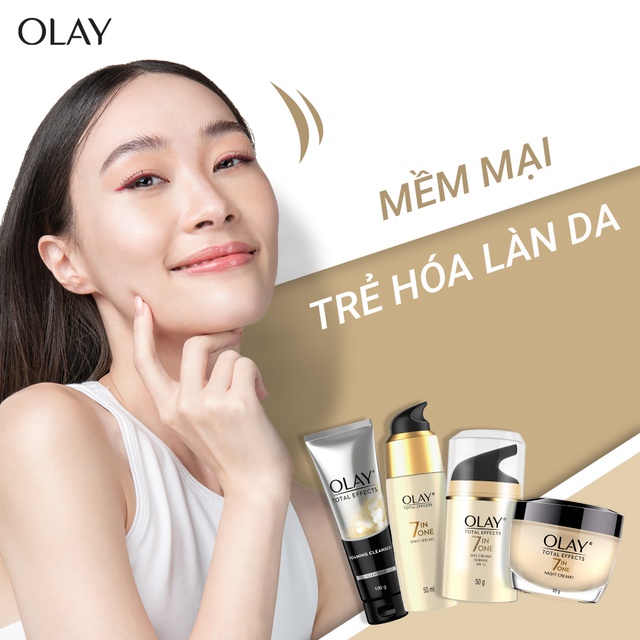 Olay Total Effects Sữa rửa mặt tạo bọt 100G