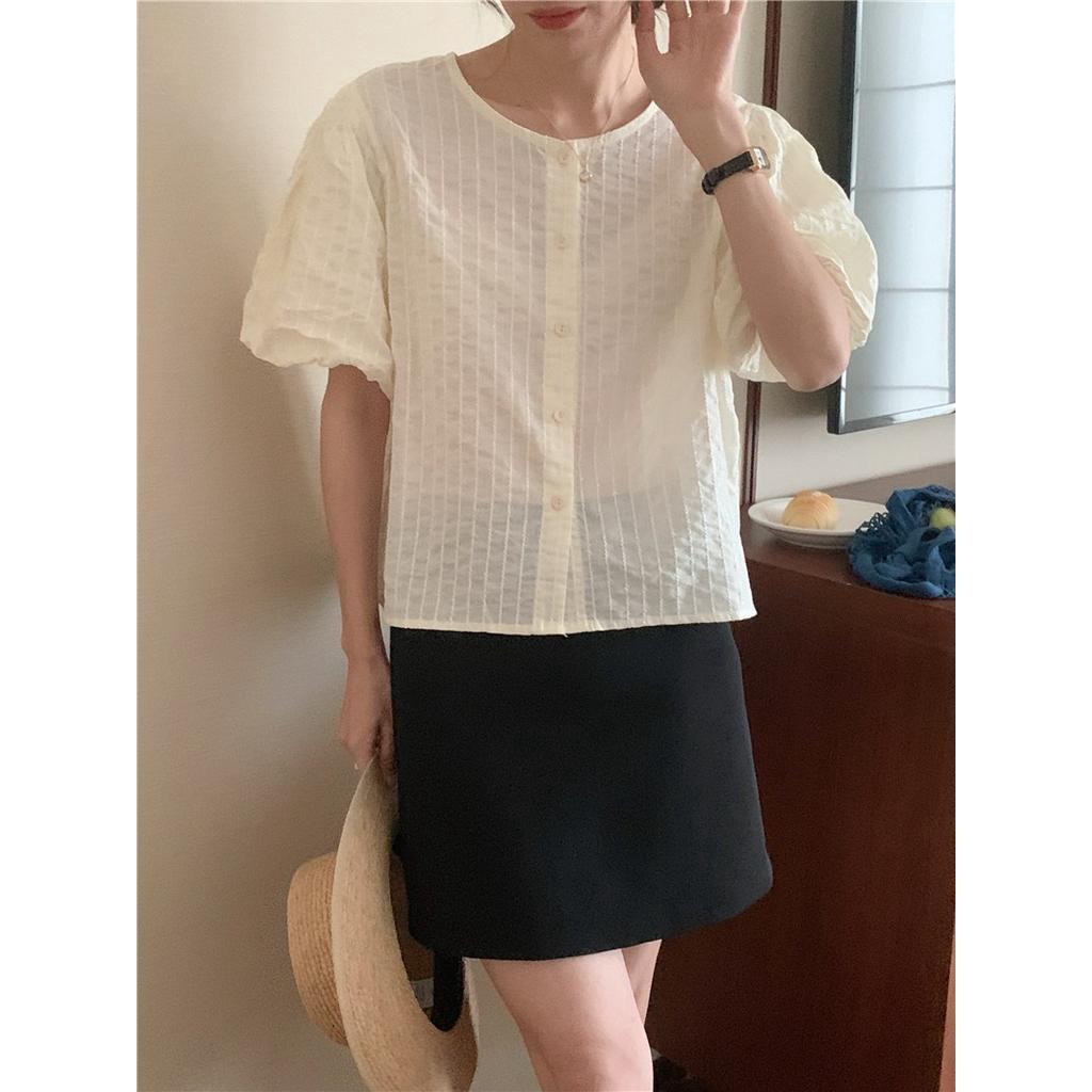 Áo Thun Cổ Tròn Ngắn Tay Thời Trang Hàn Quốc Đơn Giản 53696