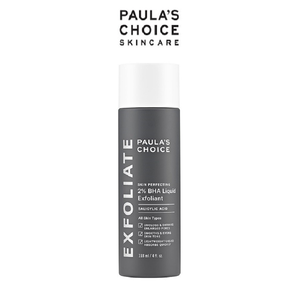 Dung Dịch Loại Bỏ Tế Bào Chết Paula's Choice Skin Perfecting 2% BHA Liquid Exfoliant 118ml và 30ml