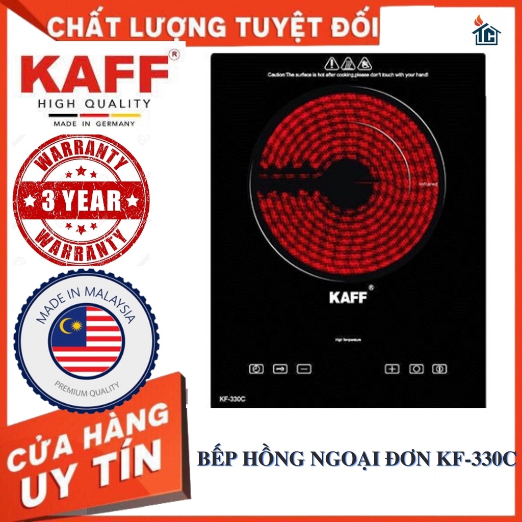 Bếp hồng ngoại đơn KF-330C KAFF CAO CẤP ✨ Cảm Ứng - Công Suất 2000W ✨ Thích hợp cho mọi loại nồi