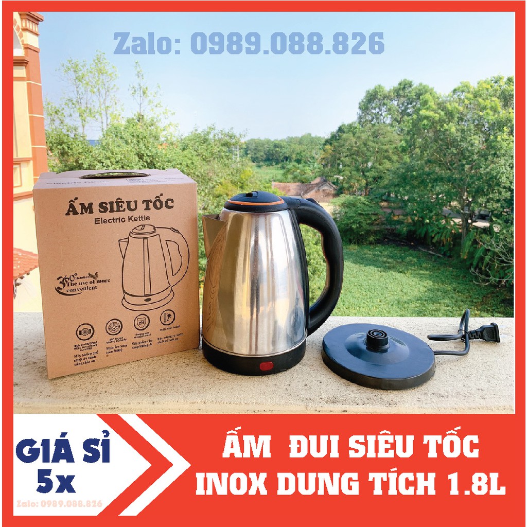 Ấm siêu tốc ấm đun nước inox cao cấp [GIÁ CÔNG PHÁ - RẺ NHẤT]