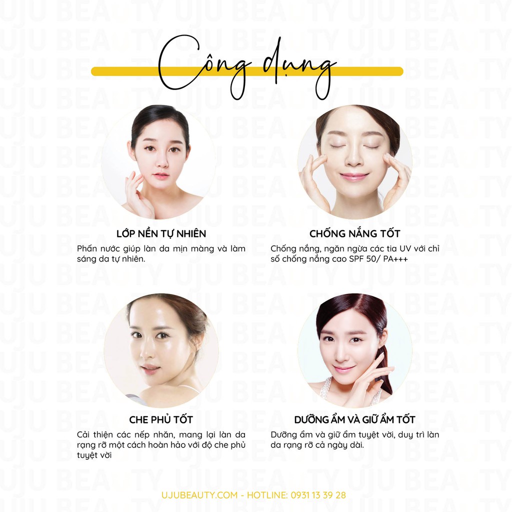 Phấn nước có chống nắng Guboncho UGB - Guboncho Jelly Cover CC Cushion SPF 50 PA+++ - chống nắng và cho lớp nền tự nhiên | BigBuy360 - bigbuy360.vn