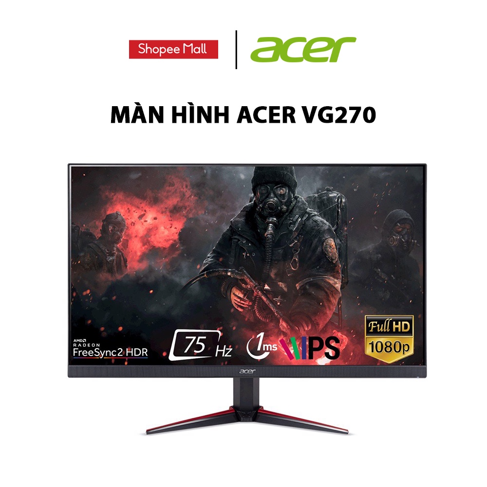 [ELBAU7 giảm 7%]  Màn Hình Acer VG270 27&quot; FHD IPS 75Hz FreeSync