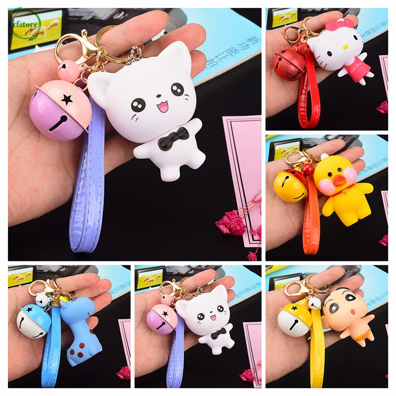 Móc Khóa Kèm Chuông Gồm 5 Màu Dễ Thương Xinh Xắn Để Trang Trí