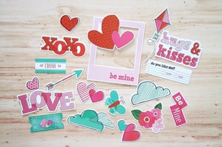 Sticker dày dán nổi trang trí Scrapbook