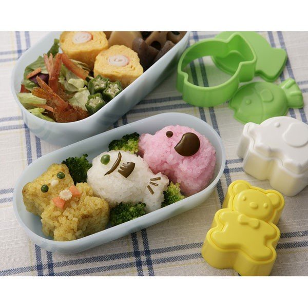 [Hỏa Tốc HN] Set 3 khuôn tạo hình cơm/ thạch cho bé Nội địa Nhật Bản