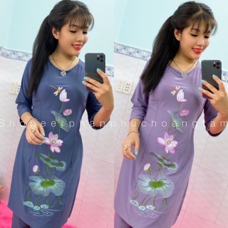 Đồ lam đi chùa # cách tân thêu sen