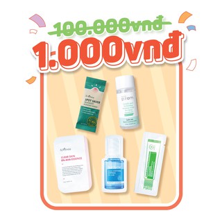 (Qùa tặng kèm) Set sample trọn bộ routine dưỡng da Chăm sóc da căng bóng