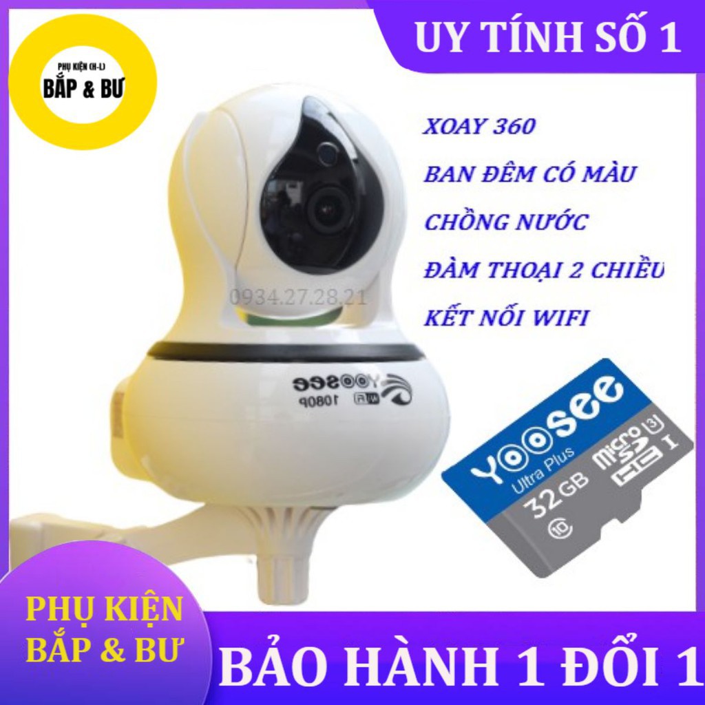 [CAMERA KHÔNG RÂU] camera yoosee không dây thế hệ 4.0 chất lượng 1080