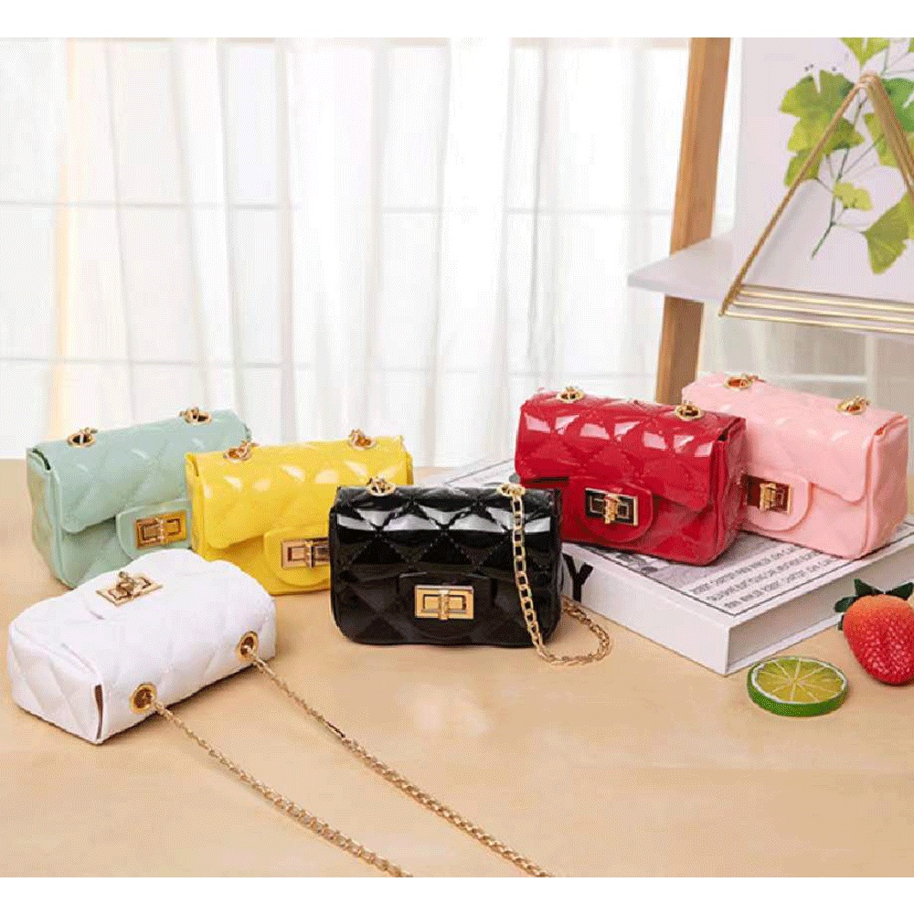 Túi Xách Mini Đựng Son Môi Có Dây Xích Kiểu Dáng Nhỏ Nhắn Xinh Xắn