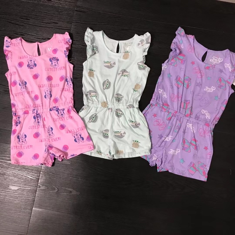 Bộ áo liền quần bé gái DN 4-16 tuổi  Bộ jum cotton mềm mịn xuất dư 0622