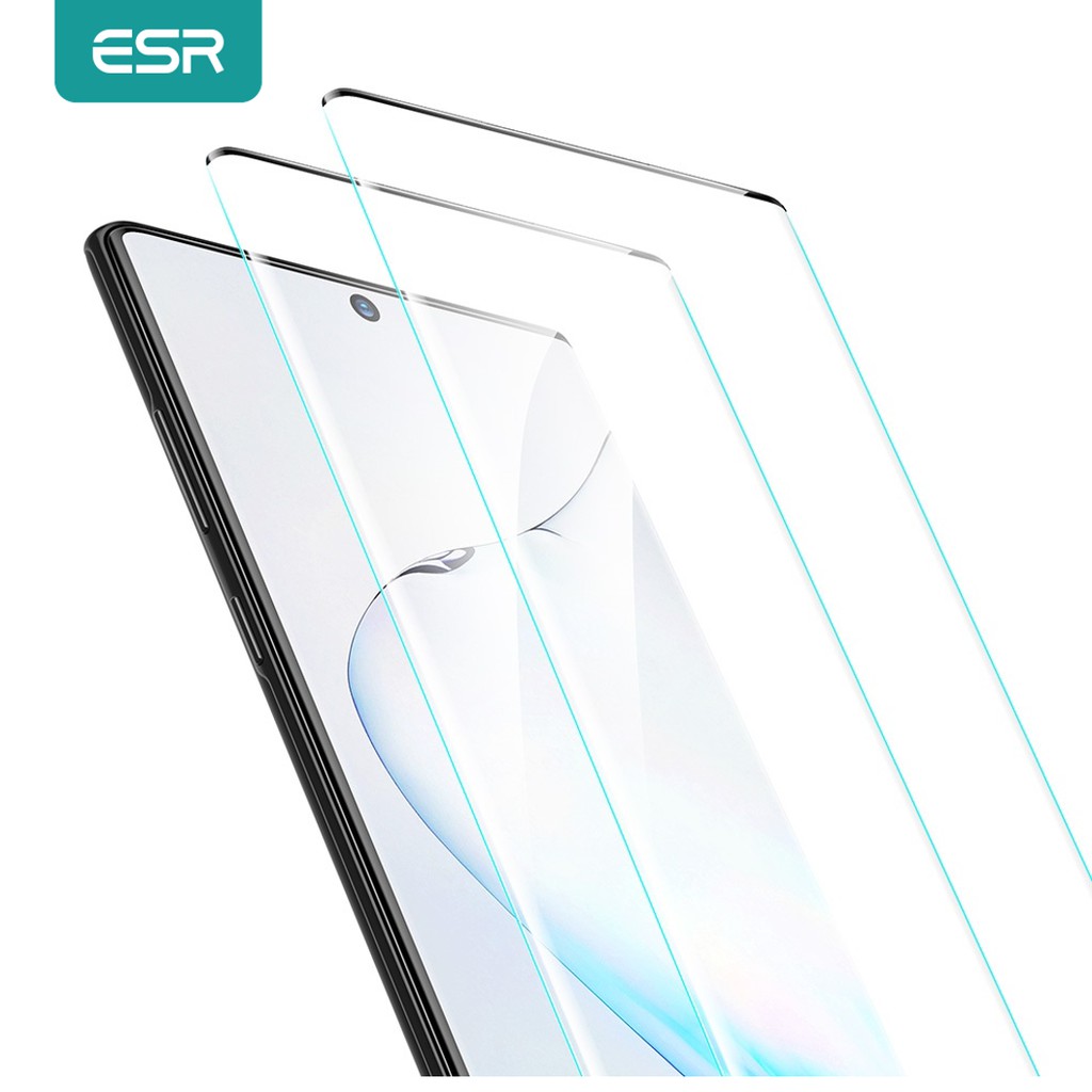 Bộ 2 kính cường lực ESR bảo vệ toàn màn hình cho Samsung Galaxy Note 10 Plus
