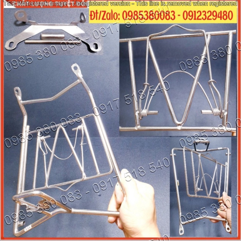 Baga NVX V1 Lượn Giữa INOX Cao Cấp Dày 10 Ly Cho Yamaha NVX 2014 - 2020