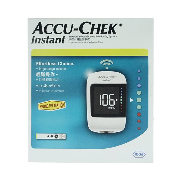 Hệ thống máy đo đường huyết Accu-Chek Instant mg/dL-mmol/l. Kèm Dụng cụ lấy máu Softclix+10 kim