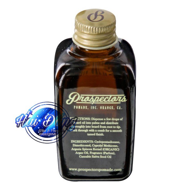 [ Chính Hãng USA ] Tinh dầu dưỡng râu Prospectors Barbershop Beard Oil