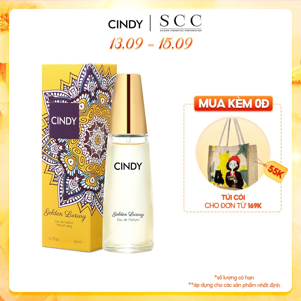  Nước hoa Cindy Golden Luxury 30ml chính hãng