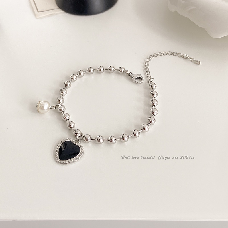 Vòng đeo tay phối ngọc trai nhân tạo thời trang sang trọng cho nữ