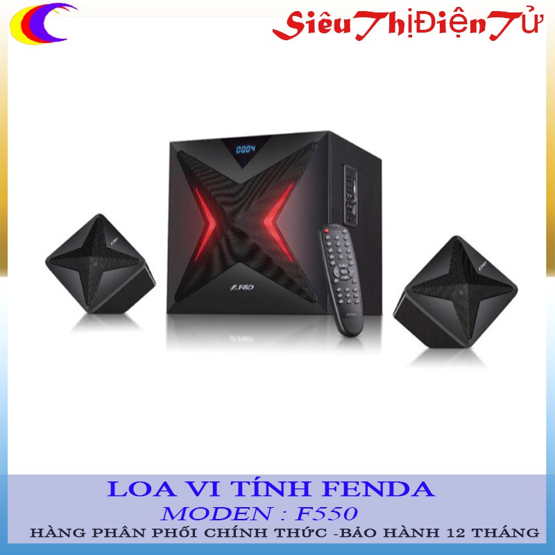 Loa vi tính Fenda F550 chính hãng - Loa bluetooth hỗ trợ USB thẻ nhớ TF đài FM