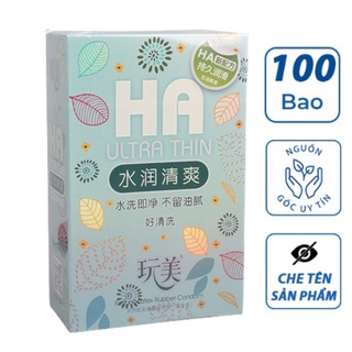 Bao cao su HA Ultrathin, bcs gia đình siêu mỏng nhiều gel , hàng nội địa trung quốc