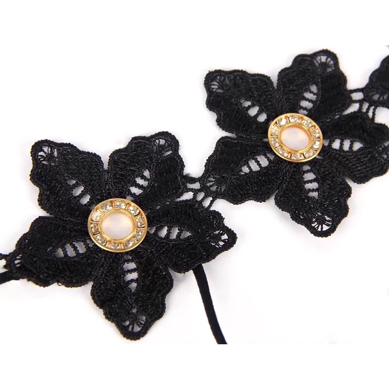 [Tặng Mặt Nạ] Set Bộ Đồ Lót Ren Cao Cấp Phối Ngọc Chíp Lọt Khe Siêu Sexy Gợi Cảm Mainia Shop