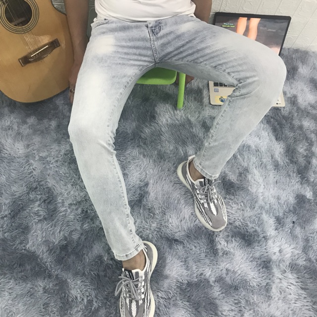 Quần jean nam wash bạc trơn MS 5678 | BigBuy360 - bigbuy360.vn