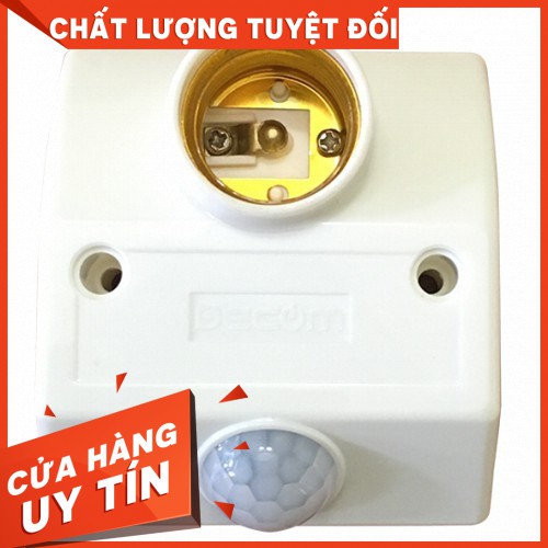 [Free Ship] Đuôi đèn cảm ứng hồng ngoại, tự động sáng khi có người chuyển động [ E27 ] Hot