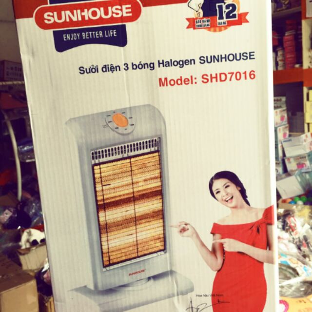 Sưởi Điện 3 Bóng Sunhouse SHD7016