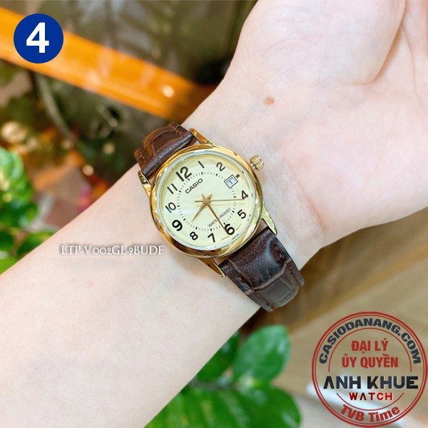 Đồng hồ nữ dây da Casio chính hãng Anh Khuê LTP-V002 Series (25mm)